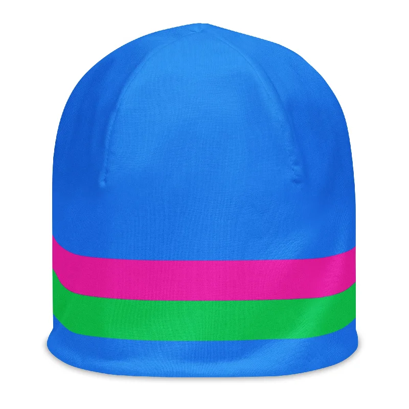 Polysexual Poly Pride Flag Beanie