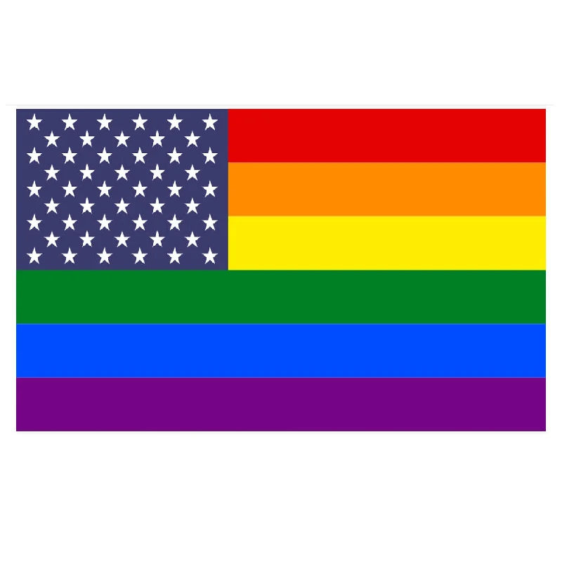 LGBTQ Pride Flag 3x5 - USA New Glory American Flag