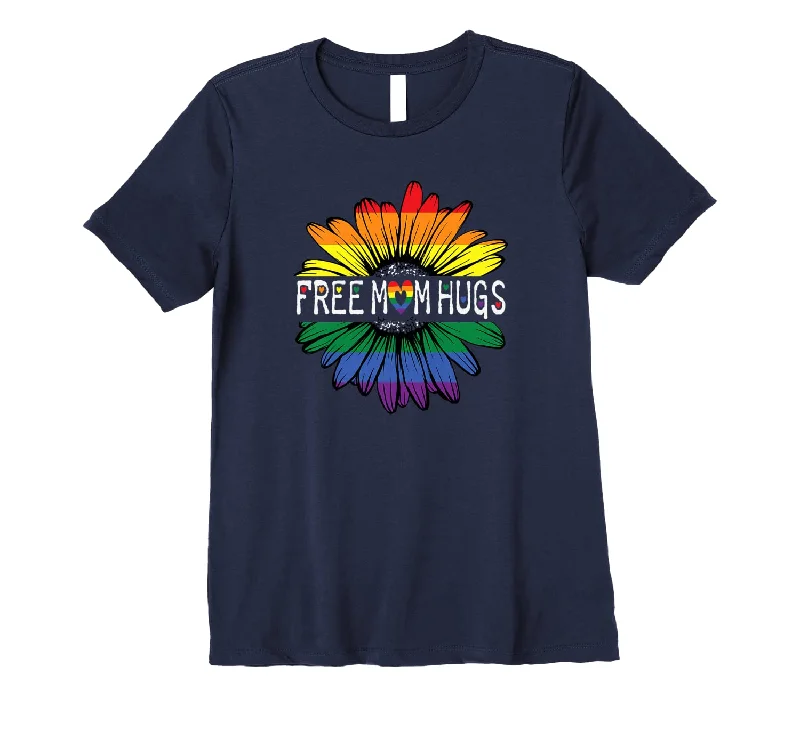 LGBT Pride Social Shirt, Free Mom Hugs Sunflower Premium T Shirt