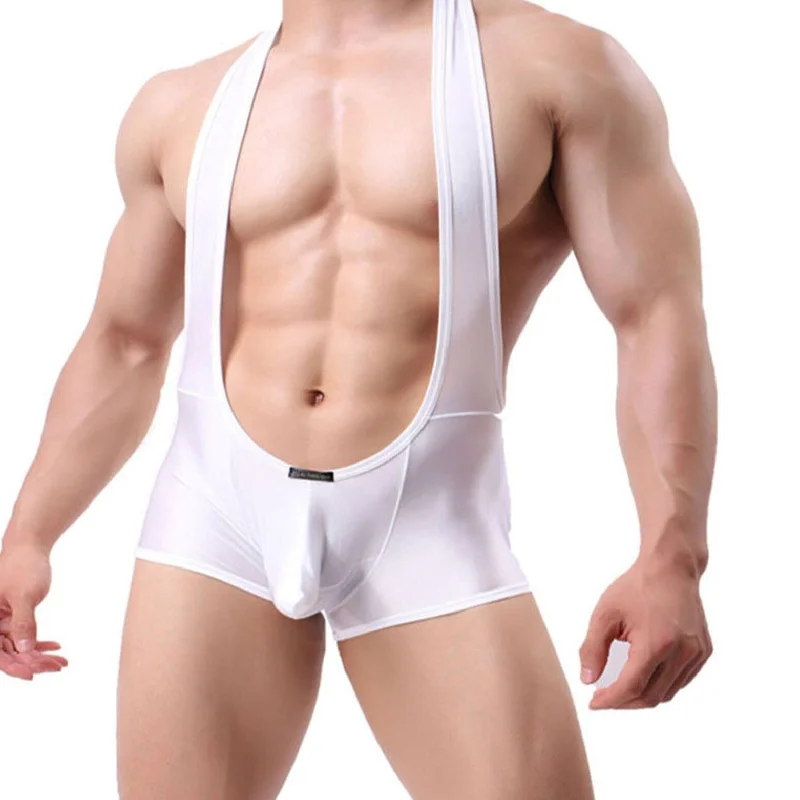 Men's Kinky Backless Bulge Pouch Singlets
