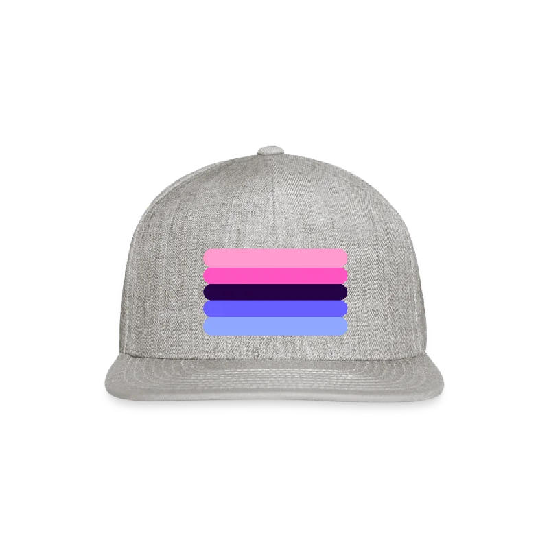 Omnisexual Pride Flag Rounded Snapback Baseball Cap