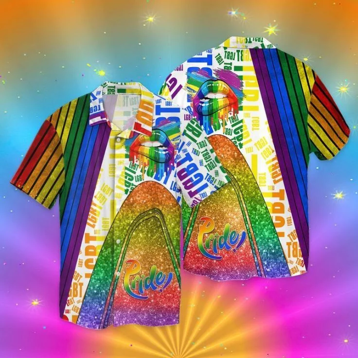 Lgbt Pride Lips Hawaiian Shirt, Rainbow Lips Hawaiian Shirt, Pride Lips Hawaiian Shirt Lgbt Pride Lips Hawaiian Shirt, Rainbow Lips Hawaiian Shirt, Pride Lips Hawaiian Shirt