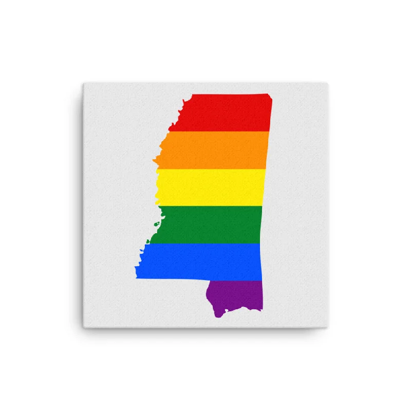 Mississippi LGBTQ Pride Canvas Wall Art