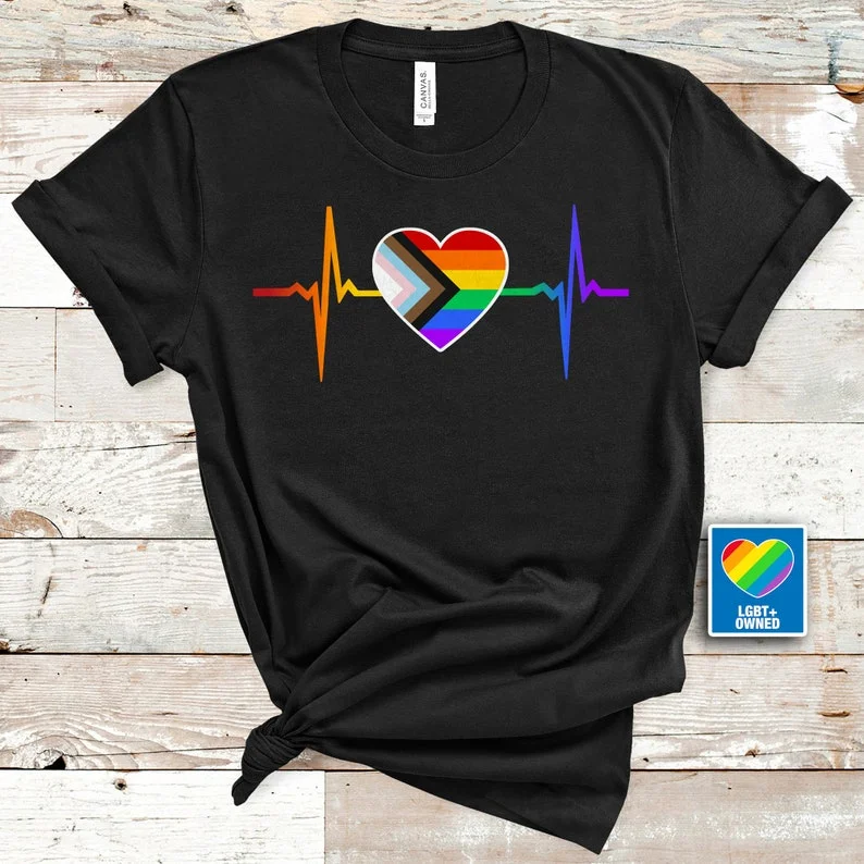 Graphic pride t-shirts with bold queer empowerment quotes--Pride Shirts, Heartbeat Tee Shirt, Gay Pride LGBTQ Shirt, LGBT Clothing Pride Shirt, Gift To LGBT Graphic pride t-shirts with bold queer empowerment quotes--Pride Shirts, Heartbeat Tee Shirt, Gay Pride LGBTQ Shirt, LGBT Clothing Pride Shirt, Gift To LGBT