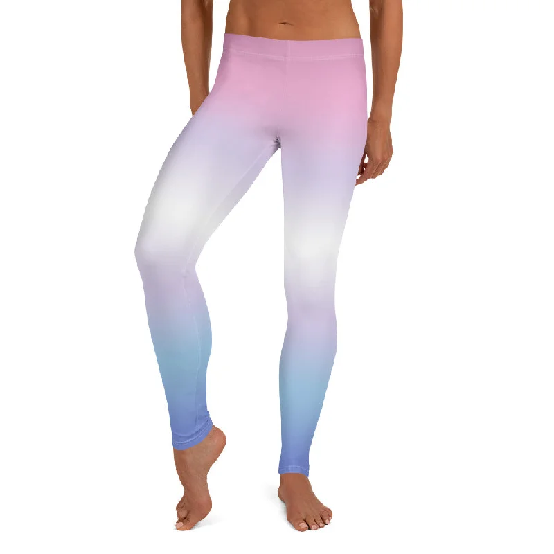 Bigender Pride Women's Leggings Yoga Pants in Ombre