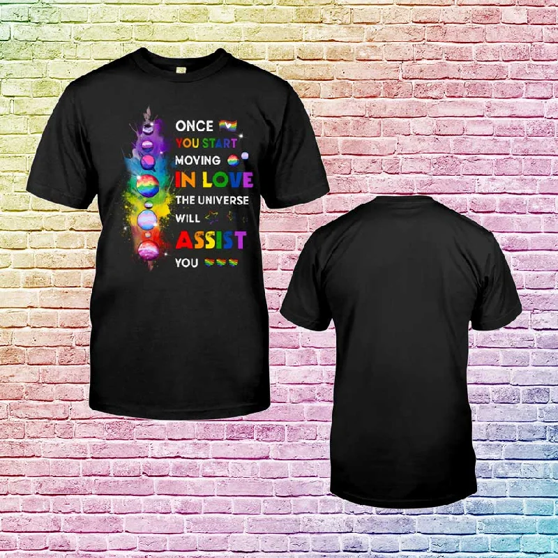 Lgbt Once You Start Moving In Love T-Shirt, Pride Month T Shirt, Gift For Lgbt Community Lgbt Once You Start Moving In Love T-Shirt, Pride Month T Shirt, Gift For Lgbt Community
