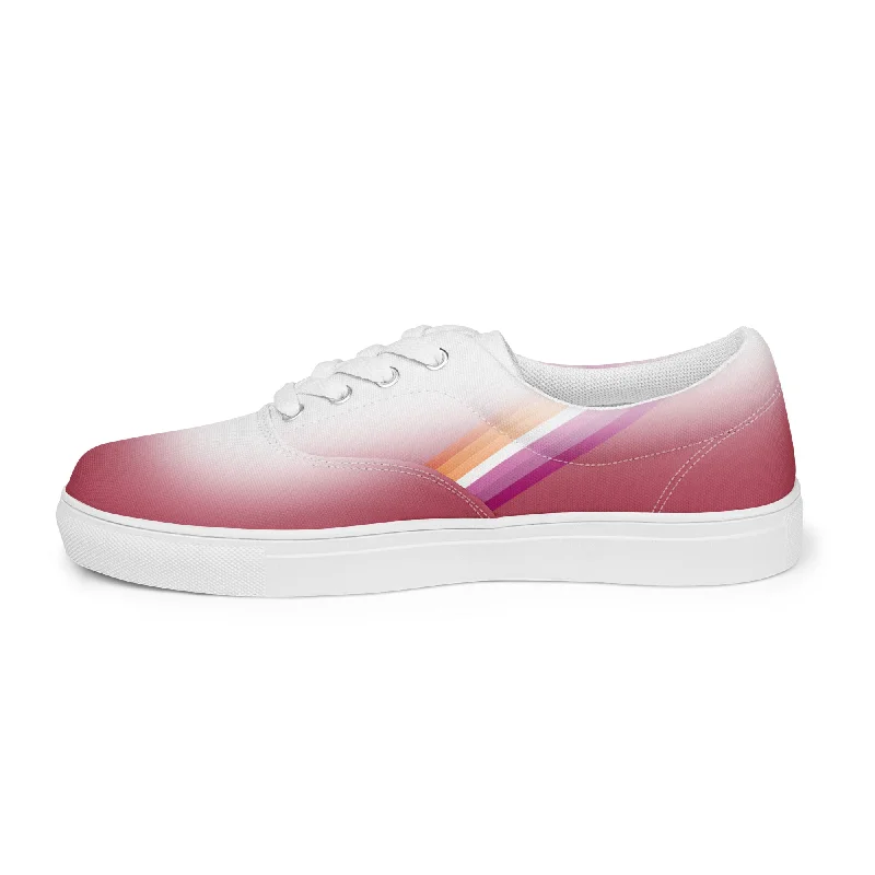 Lesbian Pride Lace-Up Shoes