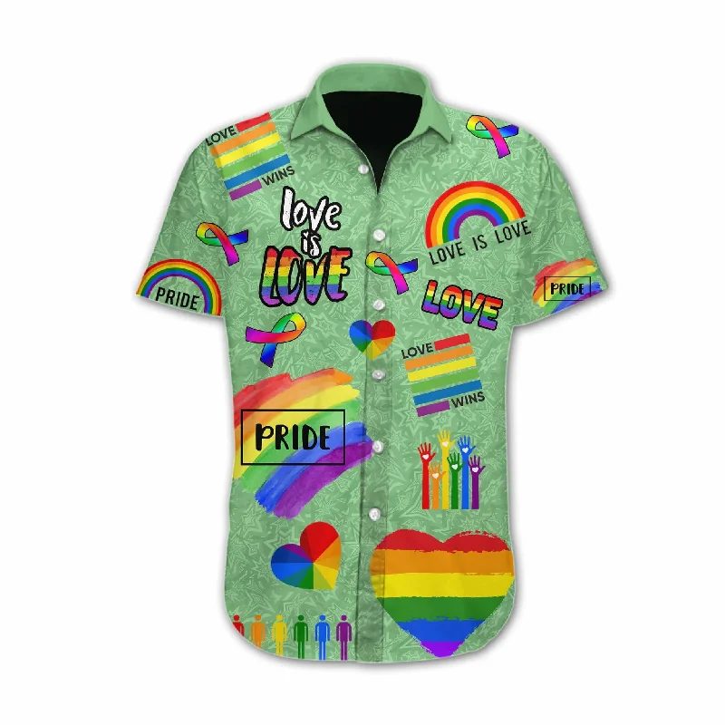 Graphic pride t-shirts with pronoun-friendly designs--Ally 3D T Shirt, Lgbt Love Is Love Pride Design Hawaiian Shirt Support LGBT Month Graphic pride t-shirts with pronoun-friendly designs--Ally 3D T Shirt, Lgbt Love Is Love Pride Design Hawaiian Shirt Support LGBT Month