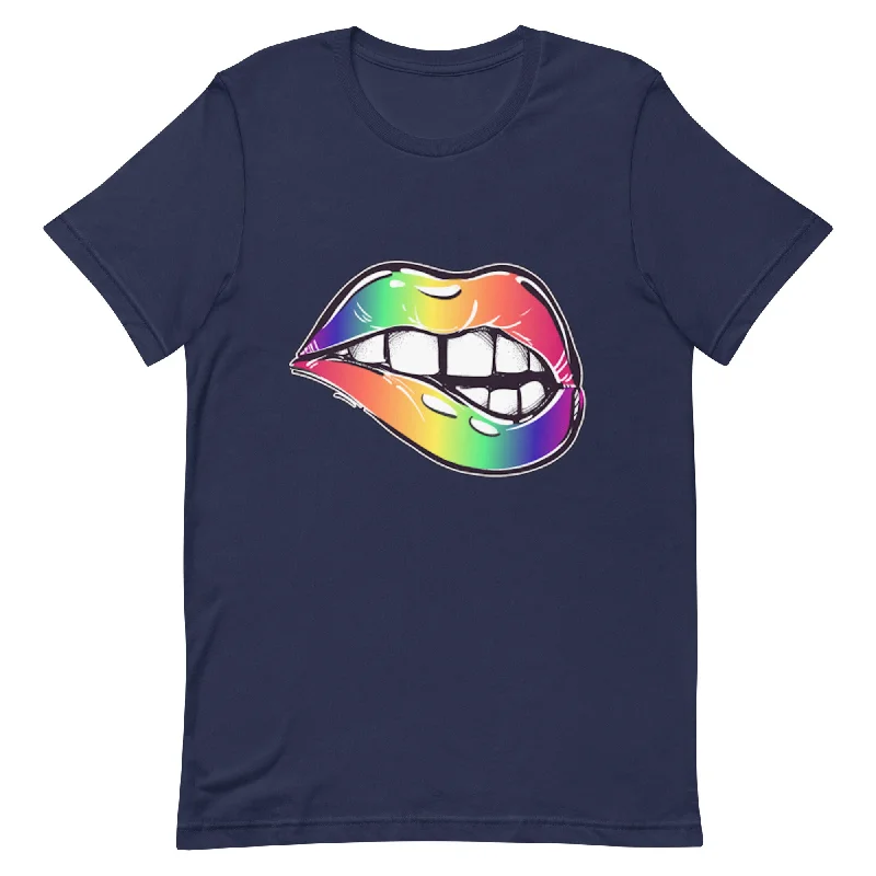 LGBTQ Pride T-Shirt - Rainbow Lips