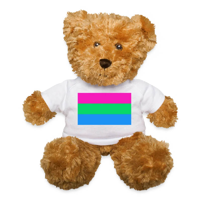 Polysexual Poly Pride Flag Plush Teddy Bear Stuffed Animal