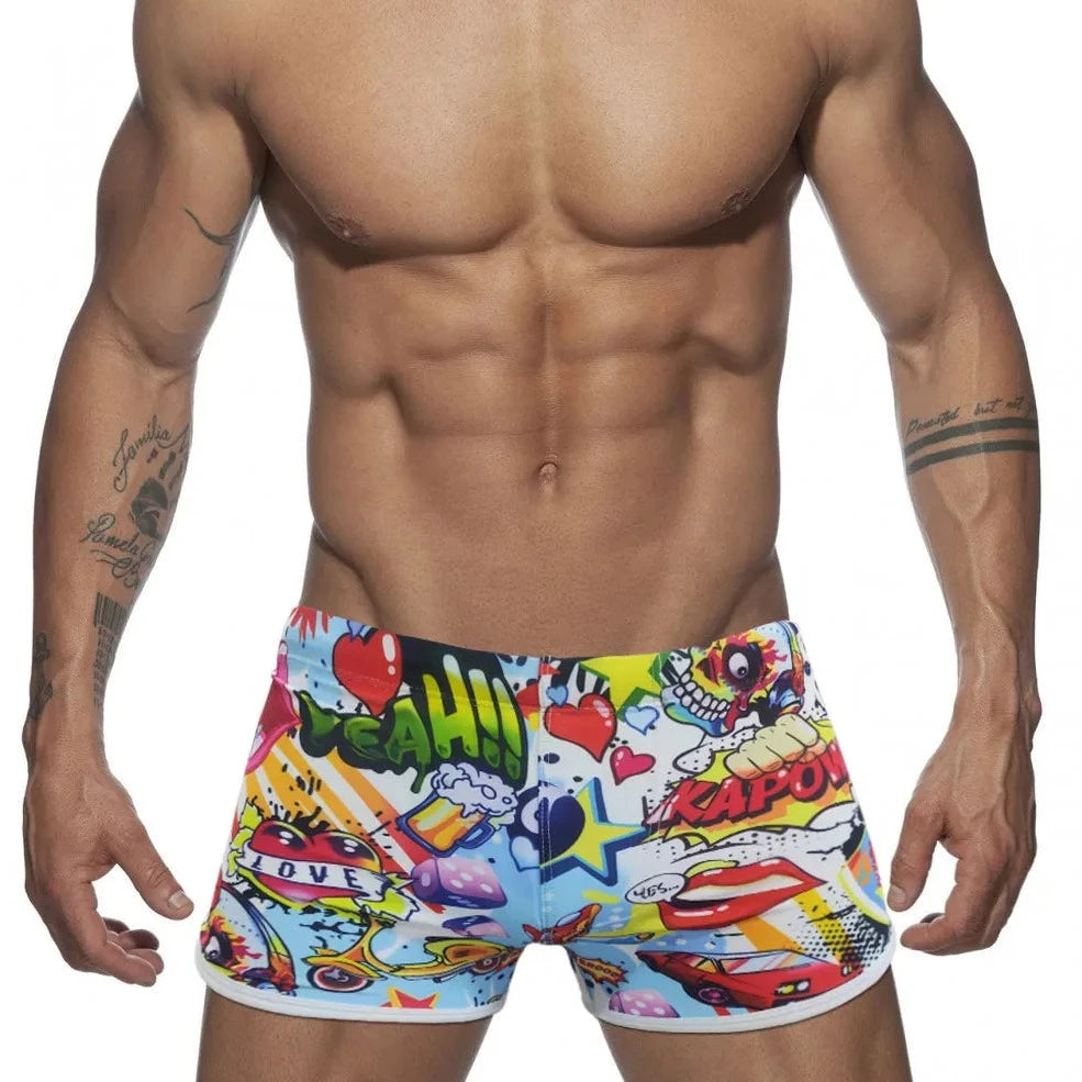 Pop Art Plunge Swim Trunks