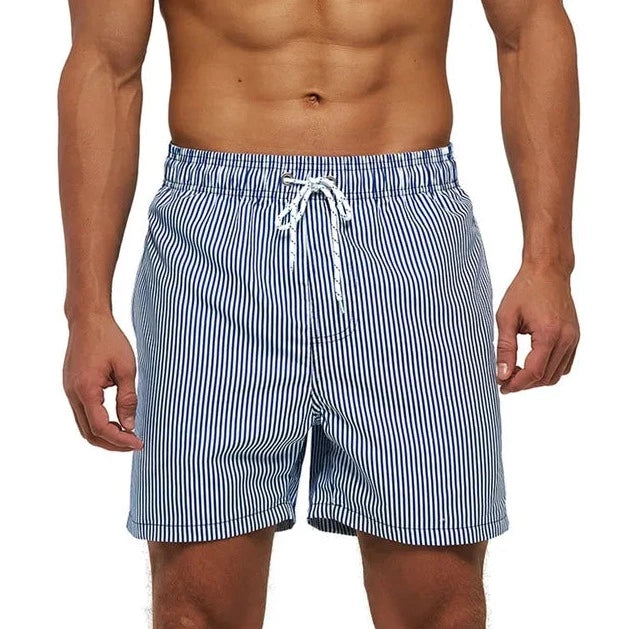 Blue Vertical Phased Board Shorts