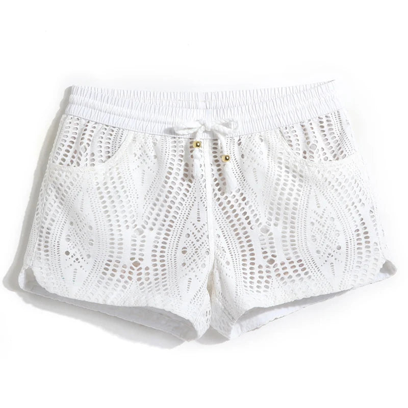 Lace Luxe Beach Shorts