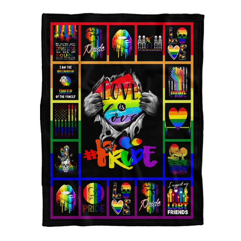 Lgbt Love Is Love Pride Fleece Blanket Pride Blanket Gift For Gaymer Friend, Lesbian Skull Blankets Lgbt Love Is Love Pride Fleece Blanket Pride Blanket Gift For Gaymer Friend, Lesbian Skull Blankets