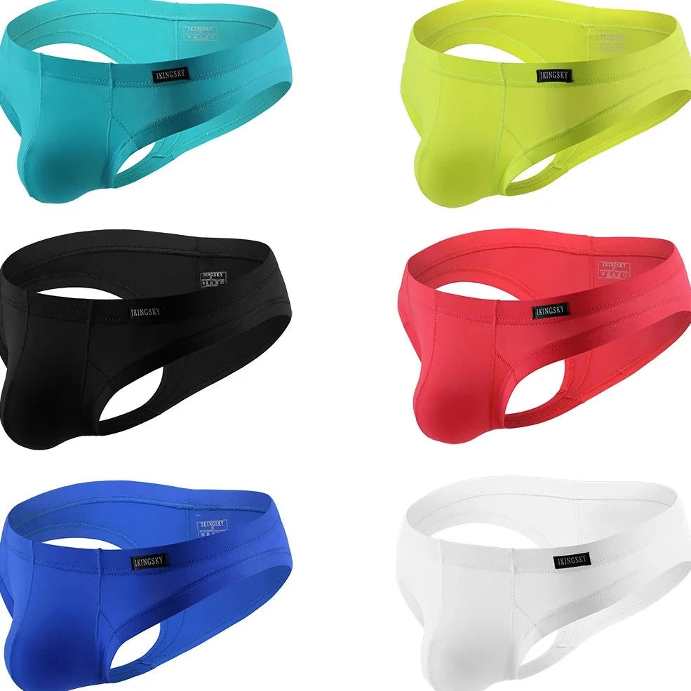 Men's Bold Skinny Buns Out Briefs 6-Pack