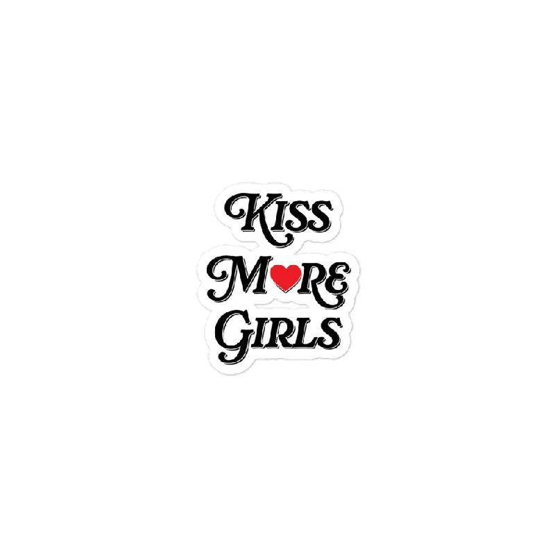 Kiss More Girls Stickers