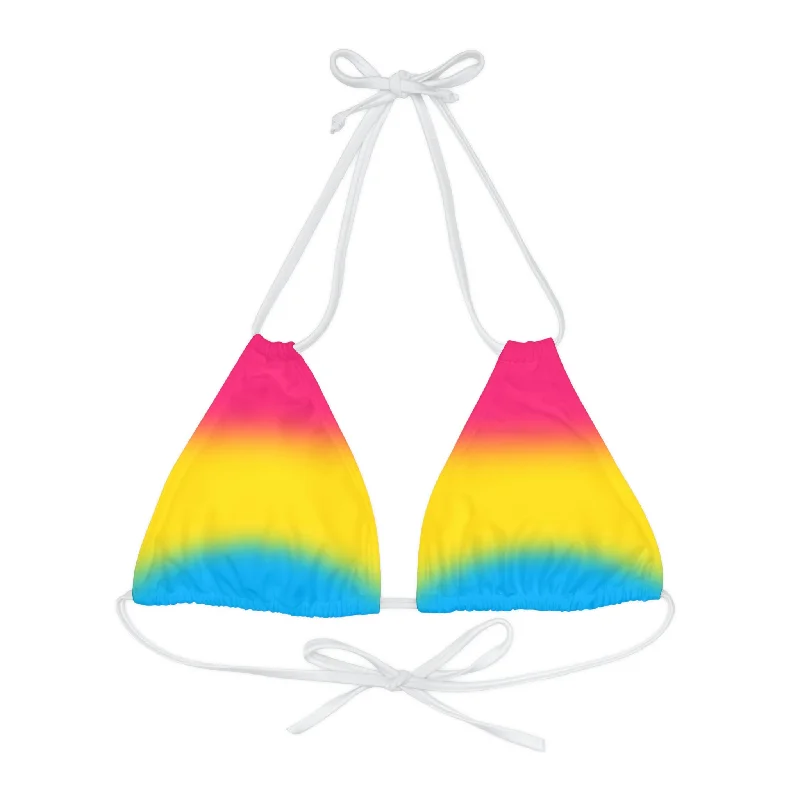 Pansexual Pan Pride Bikini Top - Ombre