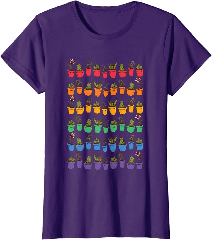 LGBT Rainbow T Shirt Gardener, Plant Lover Rainbow Gardening Pride T-Shirt