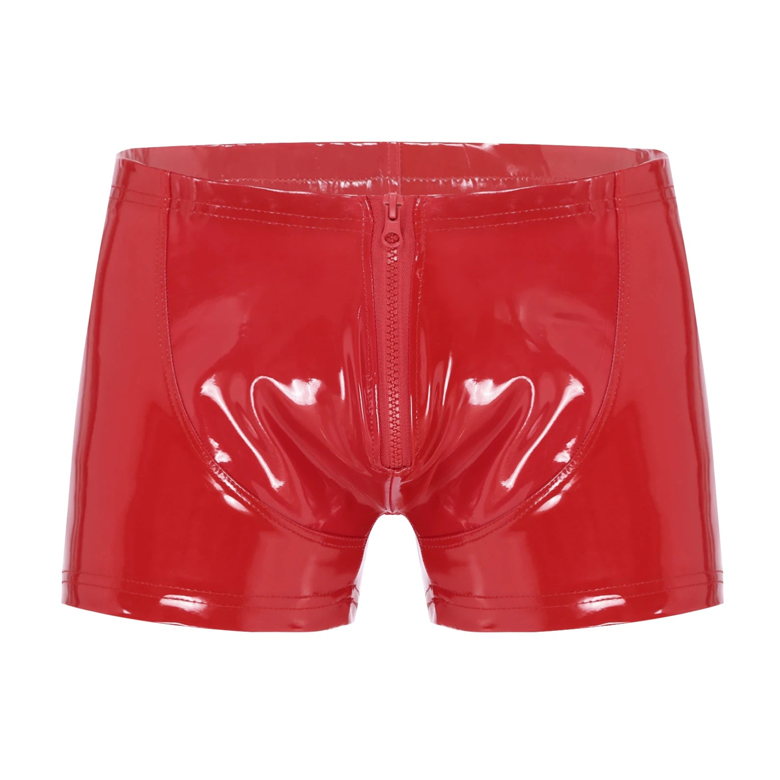Men’s “Zip Tease” Glossy Boxers