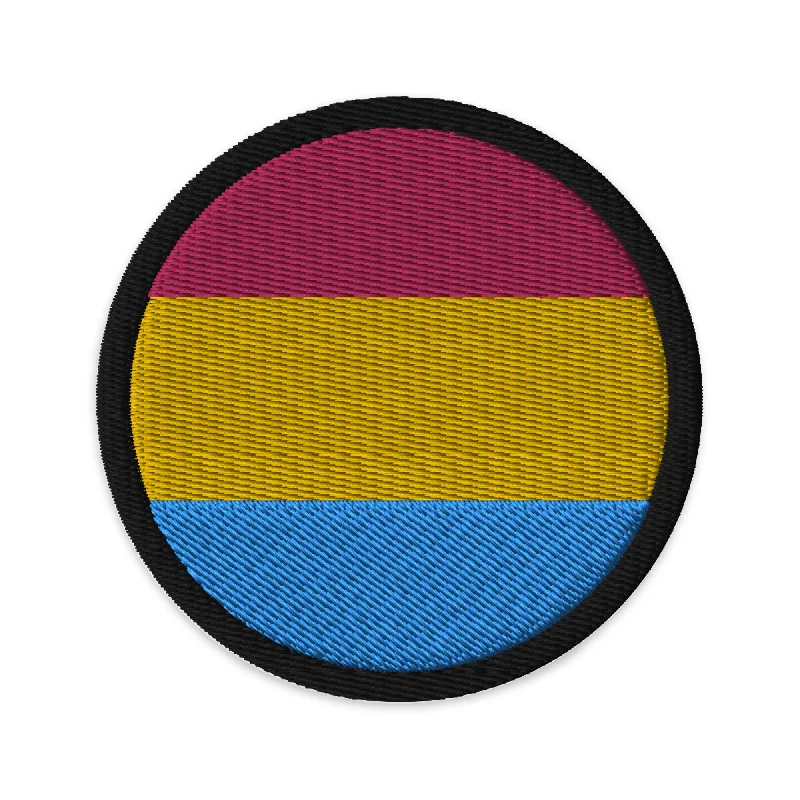 Pansexual Pan Pride Circle Embroidered Patch