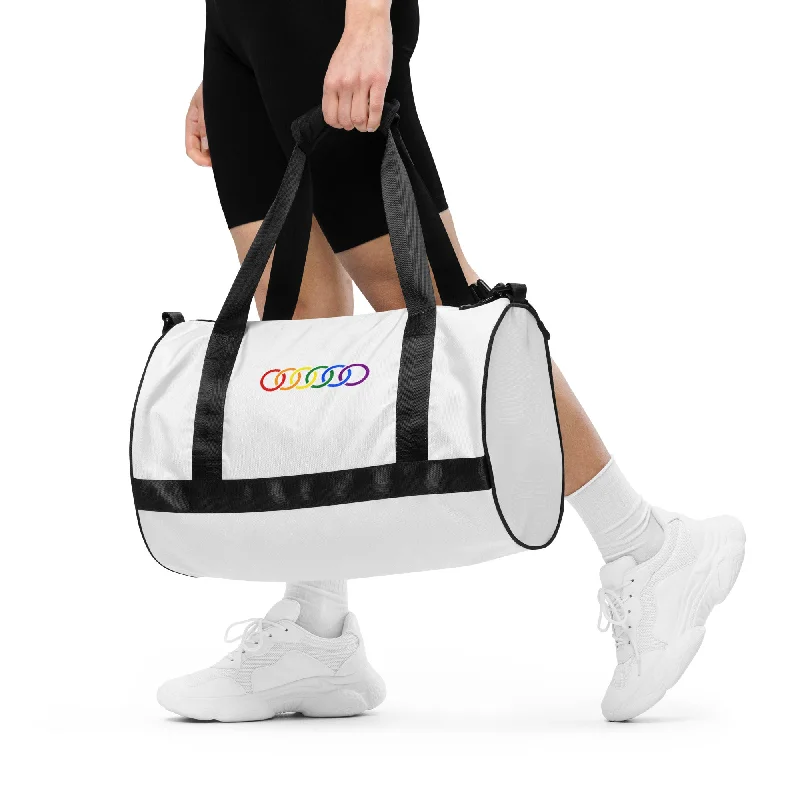 Gay Pride Rainbow Circles LGBTQ+ Gym Bag