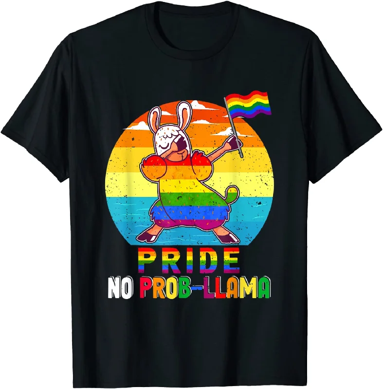 Ally Shirt, Support LGBT Pride Month Gift, Vintage Pride No Prob, Cute Proud LGBT Shirt Ally Shirt, Support LGBT Pride Month Gift, Vintage Pride No Prob, Cute Proud LGBT Shirt