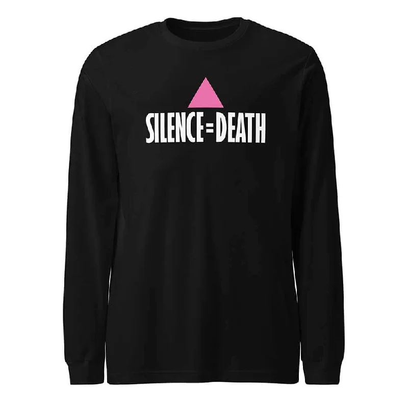 Silence = Death Long Sleeve T-Shirt - Ali Forney Center