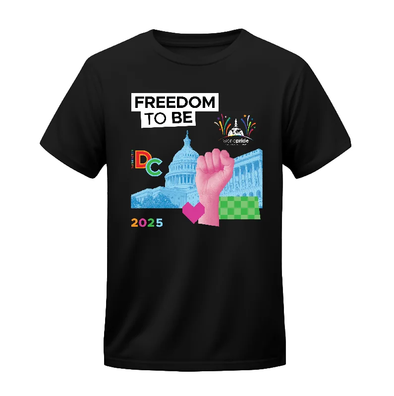 Comfortable graphic tees for everyday pride wear--Freedom to Be – WorldPride 2025 Exclusive - Unisex T-shirt Comfortable graphic tees for everyday pride wear--Freedom to Be – WorldPride 2025 Exclusive - Unisex T-shirt