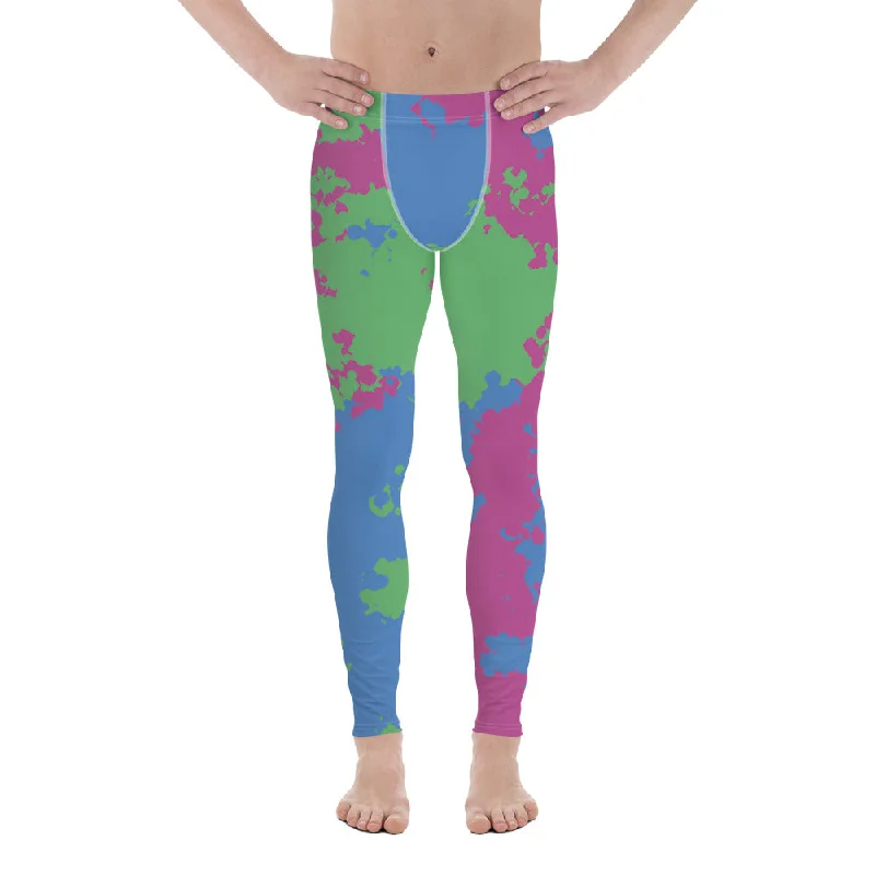 Polysexual Poly Pride Men's Leggings Yoga Pants - Camouflage