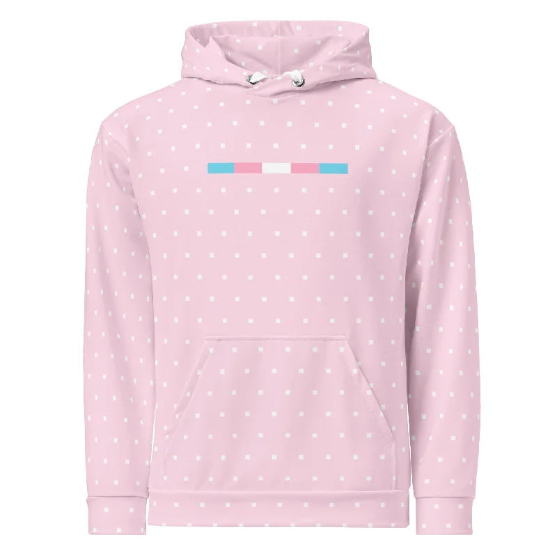 Cozy sweatshirts with pride flag colors--Transgender Hooded Sweatshirt