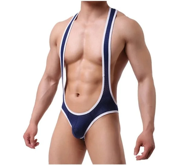 Men's Sexy Mesh Jockstrap Singlets