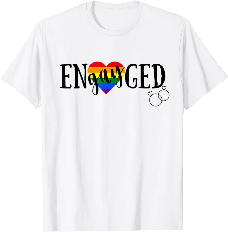 Gay Pride Shirt, T Shirt For LGBT, Pride Engaged Gay Bridesmaid Wedding Lesbian T-Shirt Gay Pride Shirt, T Shirt For LGBT, Pride Engaged Gay Bridesmaid Wedding Lesbian T-Shirt