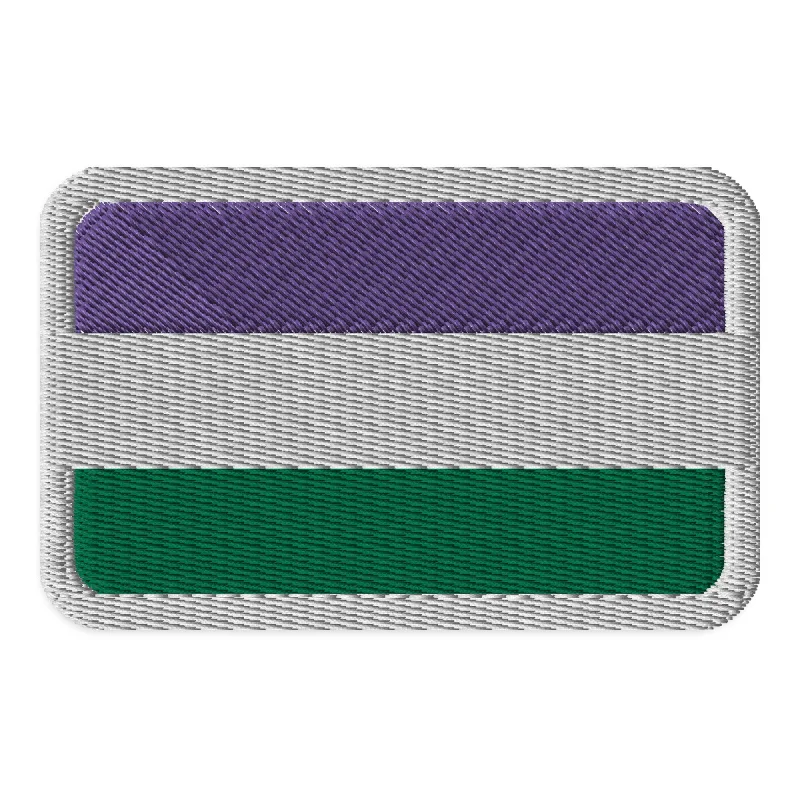 Genderqueer Pride Flag Embroidered Patch