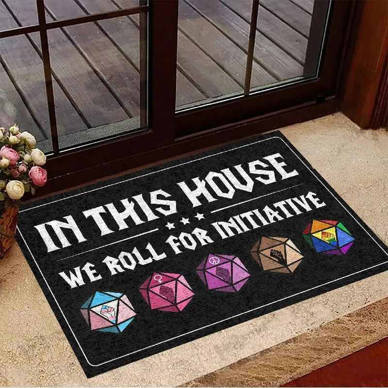 Pride Decor Doormat In This House We Roll For Initiative Lgbt Home Decor Gifts Doormat Pride Decor Doormat In This House We Roll For Initiative Lgbt Home Decor Gifts Doormat