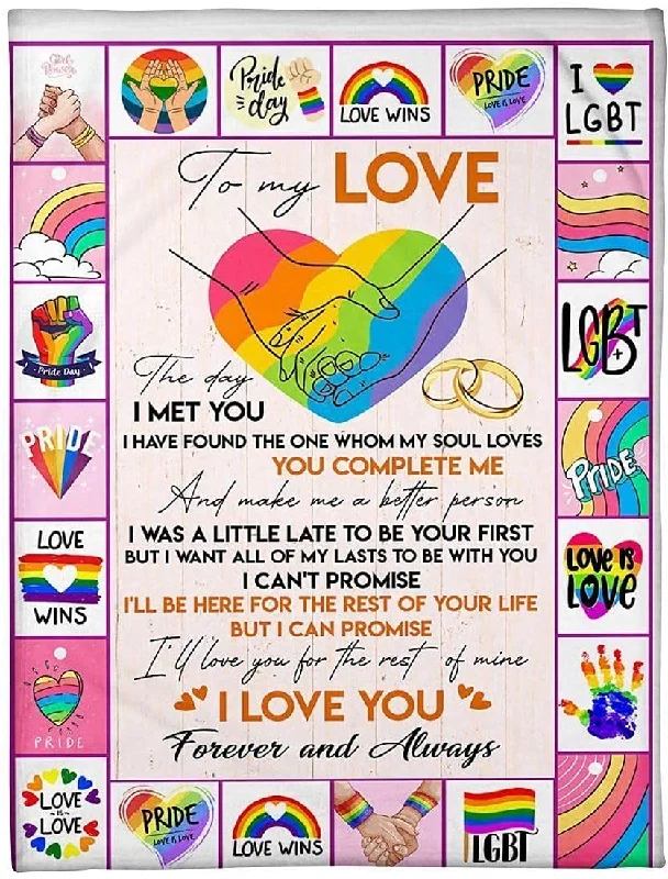 Personalized To My Love Lgbt Pride Fleece Blankets Lgbt Pride Sherpa Blankets Gay Pride Lesbian Pride Valentines Day Gifts For Gay Lesbian Transgender Personalized To My Love Lgbt Pride Fleece Blankets Lgbt Pride Sherpa Blankets Gay Pride Lesbian Pride Valentines Day Gifts For Gay Lesbian Transgender