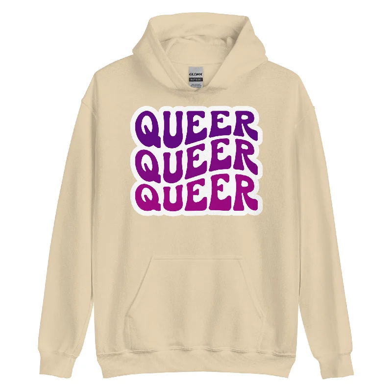 Hoodies supporting queer and trans rights--QUEER Unisex Sweat Shirt