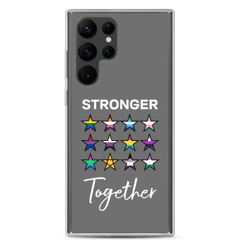 LGBTQ Pride Samsung Galaxy Cell Phone Case - Stronger Together