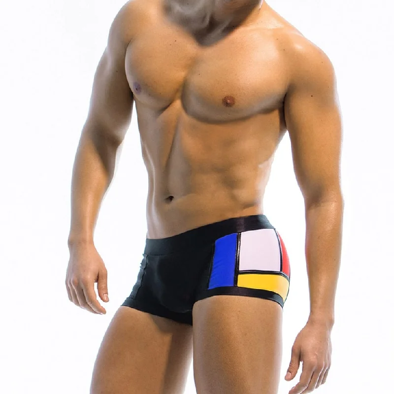 Piet Mondrian Art Deco Swim Trunks
