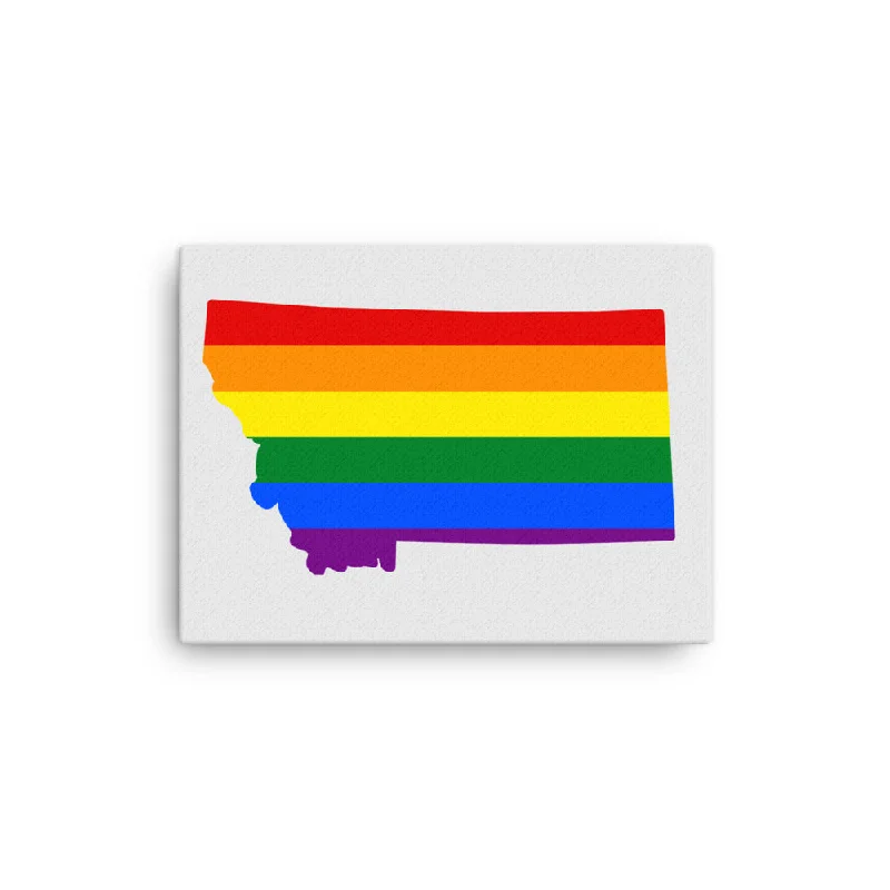Montana LGBTQ Pride Canvas Wall Art