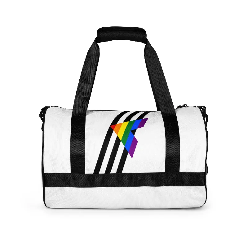 Ally Diagonal Flag Colors LGBTQ+ Gym Bag