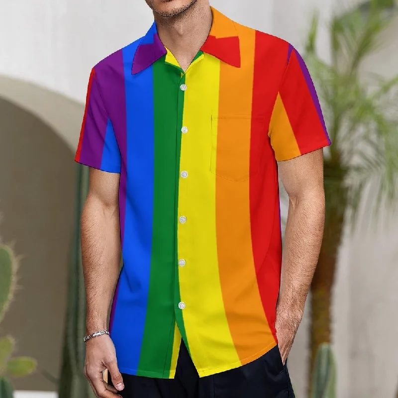 Lgbt Rainbow Gay Pride Flag Hawaiian Vintage Shirt Mens Button Down Plus Size Tropical Hawaii Beach Shirts Lgbt Rainbow Gay Pride Flag Hawaiian Vintage Shirt Mens Button Down Plus Size Tropical Hawaii Beach Shirts
