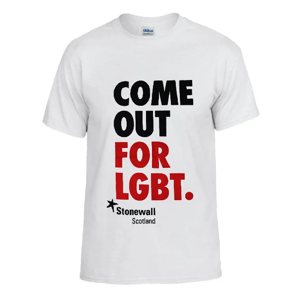 Affordable graphic tees with gender-neutral designs--Scotland - Come Out for LGBT. T-shirt Affordable graphic tees with gender-neutral designs--Scotland - Come Out for LGBT. T-shirt