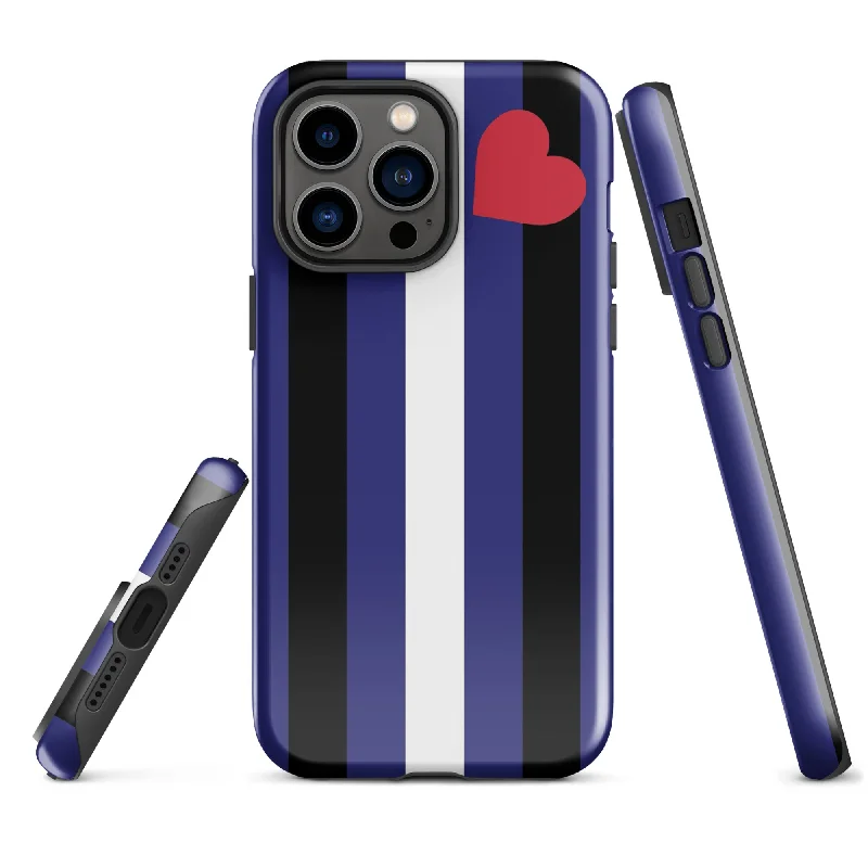Leather Pride Flag Tough Cell Phone Case for Apple iPhone
