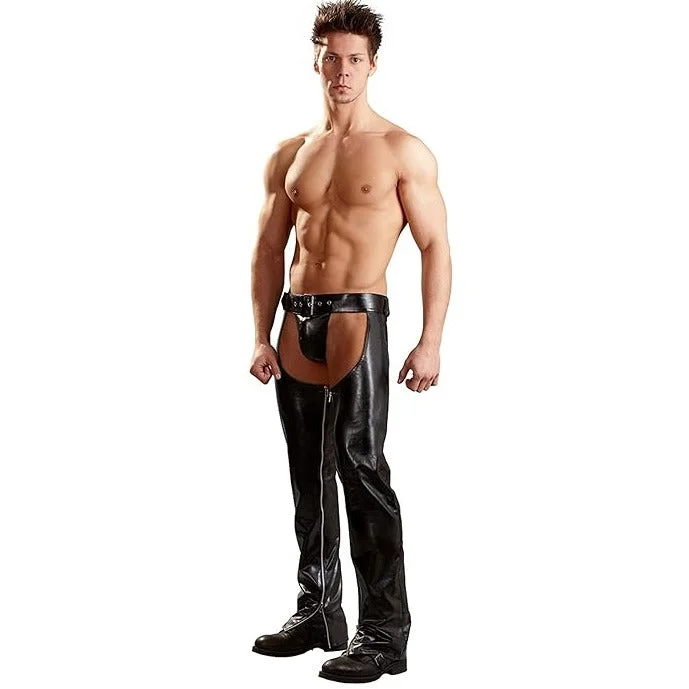 Men's PU Leather Assless Cowboy Chaps