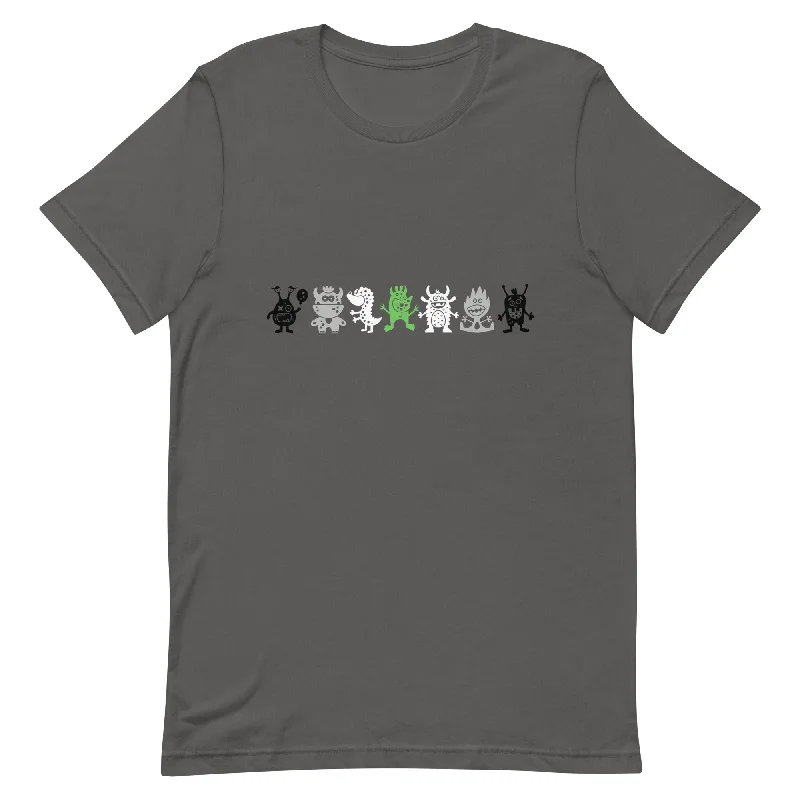 Agender Pride Doodle Monster T-Shirt