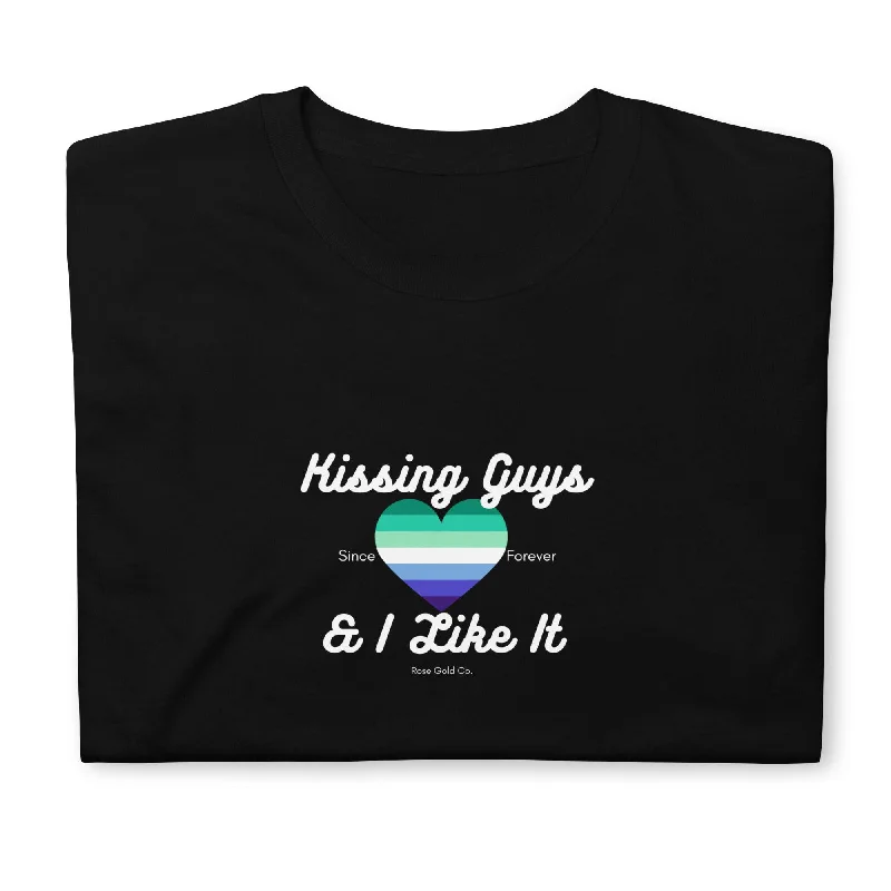 Affordable graphic tees for queer community fundraisers--MLM Pride Shirt Kissing Guys Short-Sleeve Unisex T-Shirt Affordable graphic tees for queer community fundraisers--MLM Pride Shirt Kissing Guys Short-Sleeve Unisex T-Shirt
