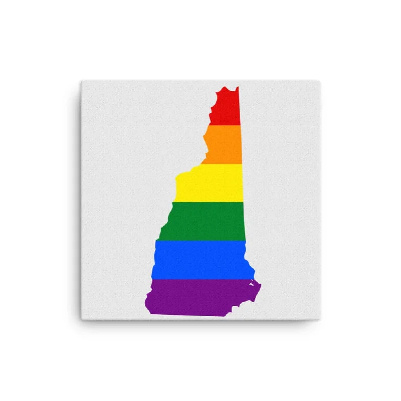 New Hampshire LGBTQ Pride Canvas Wall Art