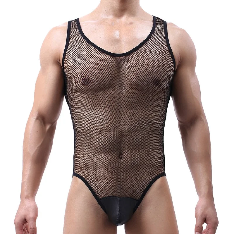 Men's Mesh Full Bodysuit