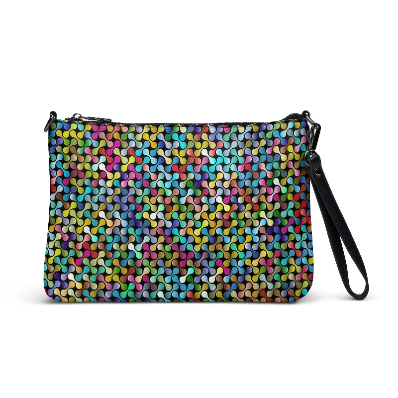 Rainbow Geometric Links Purse Handbag