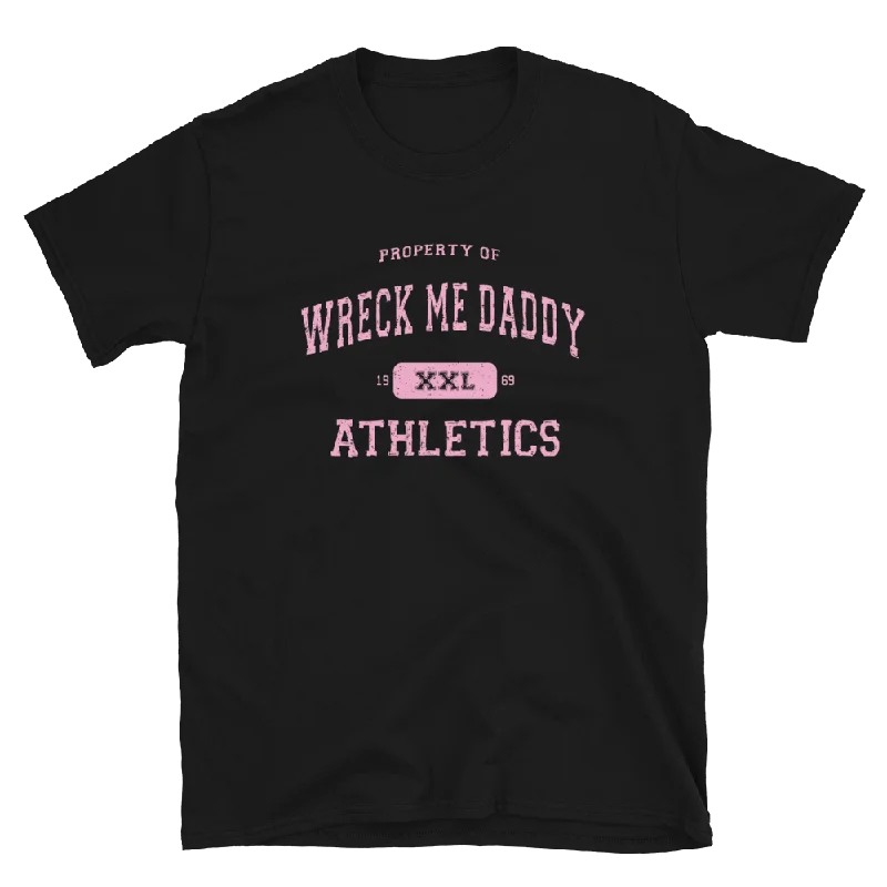Best graphic tees for queer youth and students--Wreck Me Daddy (Pink) - T-Shirt